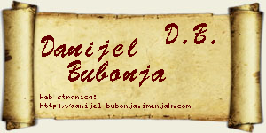 Danijel Bubonja vizit kartica